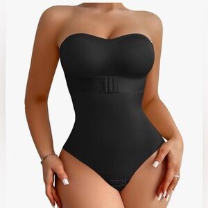 Shapewear Bodysuit Tummy Control Strapless Bra for Women